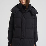 Piumino donna Laminar lungo nero PI002047D 9300 HERNO 