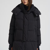 Piumino donna Laminar lungo nero PI002047D 9300 HERNO 