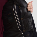 Piumino con cappuccio blu scuro F09MUCX581 18589 MONTECORE 