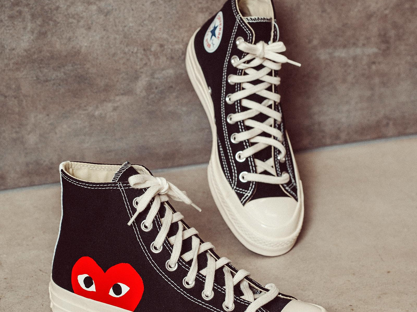 Converse x Comme des Garçons PLAY Sneaker alta Chuck 70 K112 BLACK COMME DES GARCON PLAY 