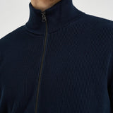 Maglia uomo con zip blu notte 5100126 S00D8V0020 STONE ISLAND 