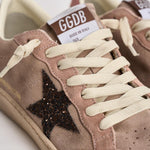 Sneakers donna Ball Star in suede rosa cipria GWF00117 F00869425819 GOLDEN GOOSE 