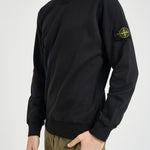 Felpa uomo girocollo nera 6100060 S0051V0029 STONE ISLAND 