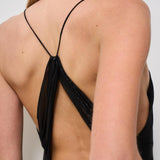 Abito donna lungo nero SORLANE BLACKLUREX IRO 