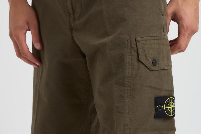 Pantalone uomo cargo verde militare 3100011 S0211V0054 STONE ISLAND 