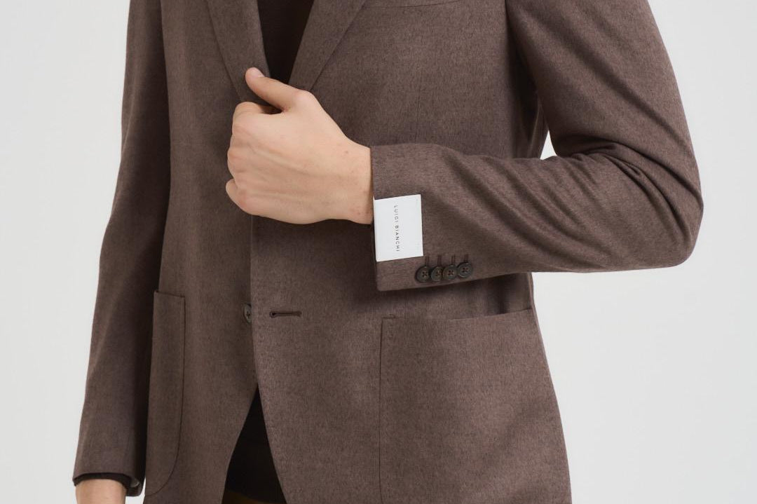 Giacca uomo monopetto tortora 2403 525004 LUIGI BIANCHI 