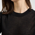 T-shirt donna girocollo nera 31742 1433BLACK FILIPPA K 
