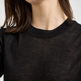 T-shirt donna girocollo nera 31742 1433BLACK FILIPPA K 