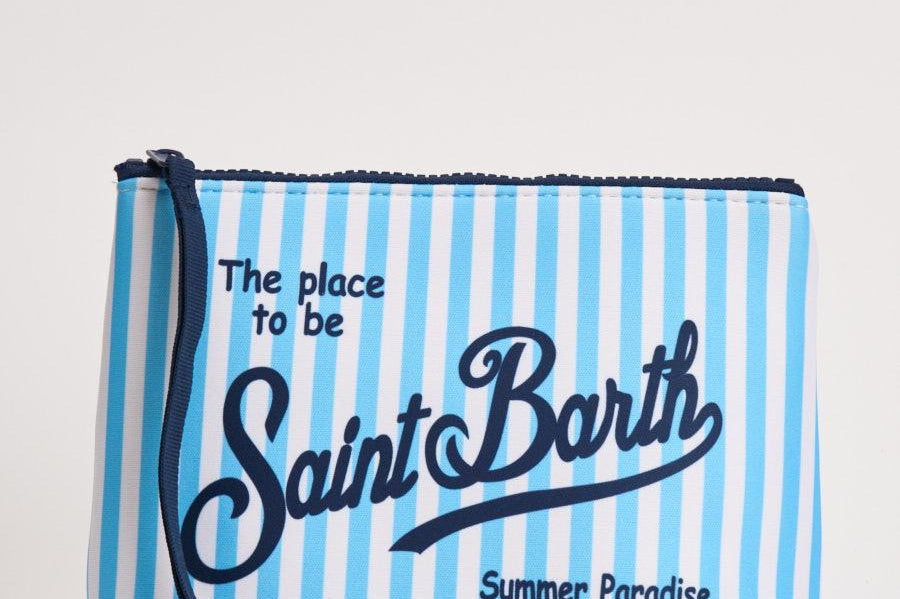 Pochette donna Aline a righe celeste e bianca ALINE 07711L MC2 SAINT BARTH 