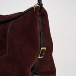 Borsa donna "Penelope" Slouch in suede bordeaux 000148 ACAISUEDE WANDLER 