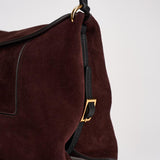 Borsa donna "Penelope" Slouch in suede bordeaux 000148 ACAISUEDE WANDLER 