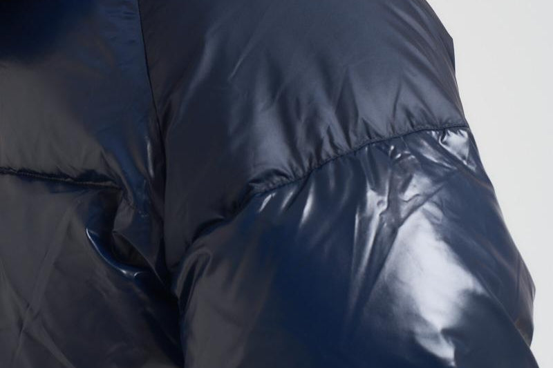 Piumino uomo corto lucido blu notte STEVE 4004 PYRENEX 