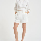 Short donna con catena bianco SH005 360 ELISABETTA FRANCHI 