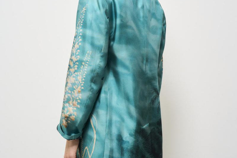 Cappotto donna Aloe in seta 12107 515545 PIERRE-LOUIS MASCIA 