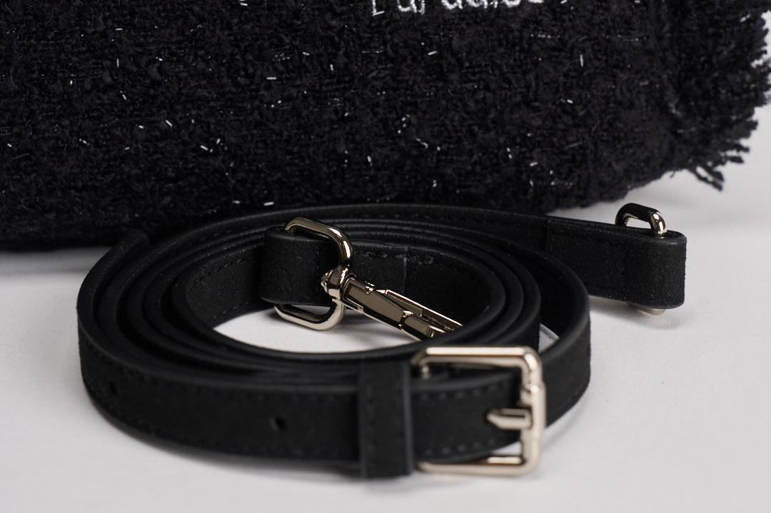 Borsa donna Vanity Tweed mini in lana nero VANITYMNTWEED 00 MC2 SAINT BARTH 