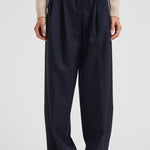 Pantalone donna Jounery gessato blu navy GWP01203 P00209850629 GOLDEN GOOSE 