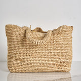 Borsa donna in rafia Saint Tropez j'arrive RAFB002 01554F11 MC2 SAINT BARTH 