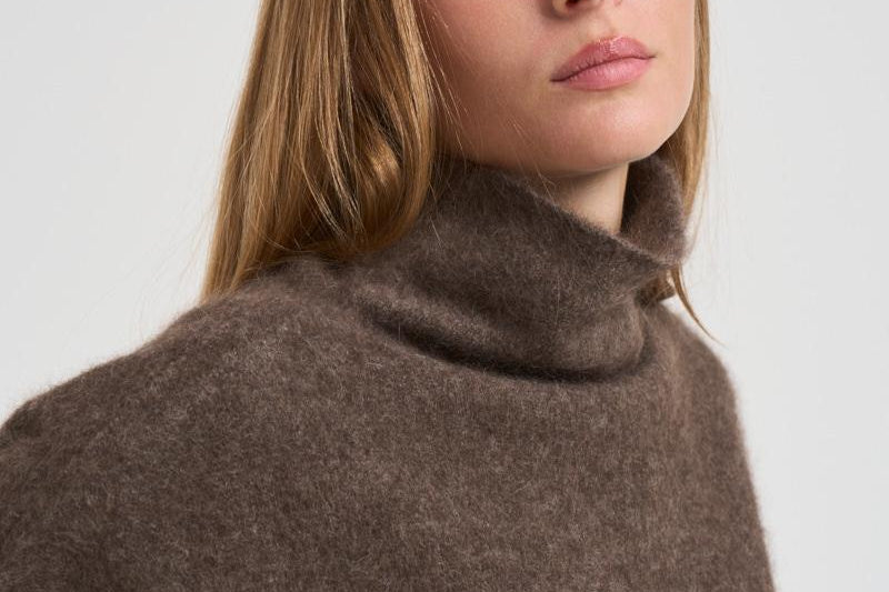 Maglia donna gilet tortora D540924 LACOON024CASTAGNA P.a.r.o.s.h. 