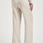 Pantalone donna con pinces panna SIMONA VT1502LT BEIGE BERWICH 