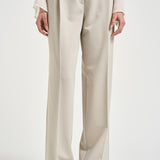 Pantalone donna con pieghe grigio 106607A18E PAULAI18 PINKO 