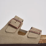 Sandalo arizona uomo in suede 951303U TAUPE BIRKENSTOCK 