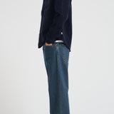 Overshirt uomo in velluto a coste blu 1000541 460 LES DEUX 