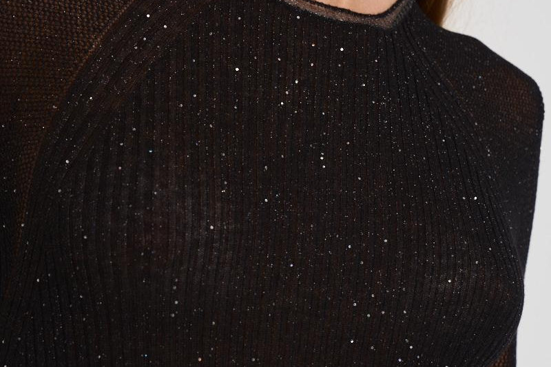 Top a coste in lurex KERRIA FULLBLACK IRO 
