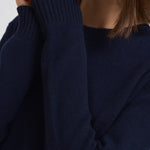Maglia donna girocollo Mable blu notte 2022117 NAVY LISA YANG 