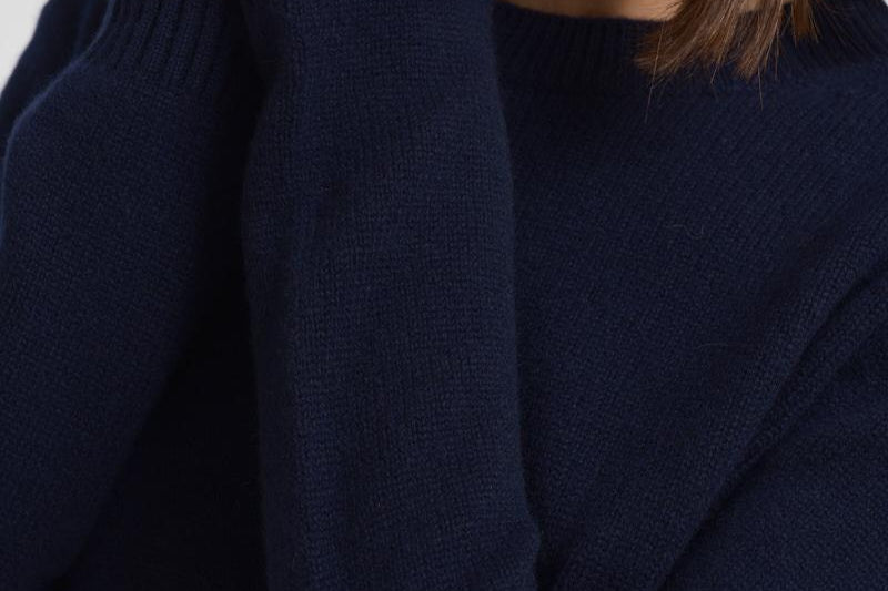Maglia donna girocollo Mable blu notte 2022117 NAVY LISA YANG 