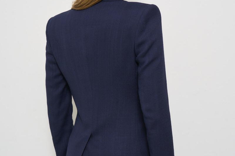 Giacca donna blu doppiopetto J Parigi JPARIGI10B 340159EB849 TAGLIATORE 