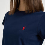 T-shirt donna girocollo blu notte 211B14605 031 RALPH LAUREN 