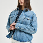Camicia donna Paxton over in denim chiaro 11690 WHD9BALTICBLUE ANINE BING 