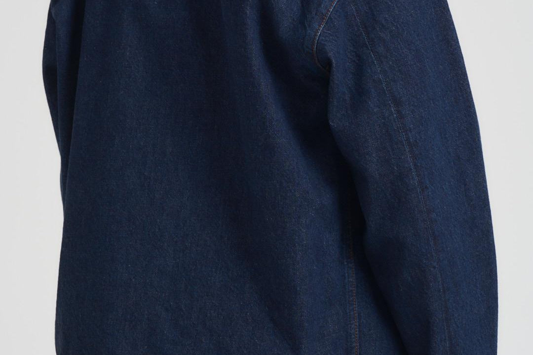 Giacca uomo stile camicia in denim scuro Q100027S00J7 VJ201 STONE ISLAND 