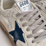 Sneakers uomo Ball Star bianco e blu GMF00117 F00757111660 GOLDEN GOOSE 