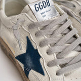 Sneakers uomo Ball Star bianco e blu GMF00117 F00757111660 GOLDEN GOOSE 
