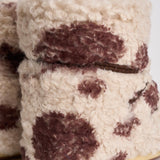 Stivale donna MB ICON LOW CURLY con stampa cow 1409690 MM04YELLOWPINK MOON BOOT 