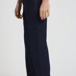 Jeans uomo wide leg in denim scuro GIACOMO 1D028 TELA GENOVA 
