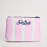 Pochette donna Aline a righe rosa e bianca ALINE 00760L MC2 SAINT BARTH 