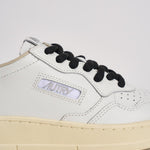 Sneakers donna Medalist Low bianca e cavallino leopardato AULW OC01 AUTRY 