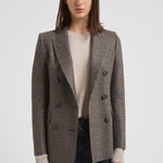 Giacca donna doppiopetto J Parigi pied de poule grigia JPARIGI10B 440015NERO TAGLIATORE 