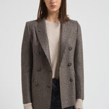 Giacca donna doppiopetto J Parigi pied de poule grigia JPARIGI10B 440015NERO TAGLIATORE 