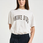 T-shirt donna Walker bianca 12128 IVY1LEOPARDIVORY ANINE BING 