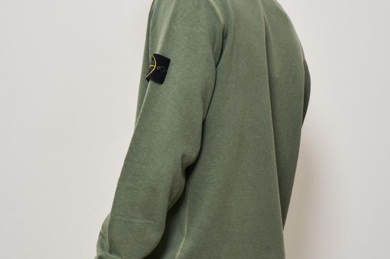 Felpa uomo girocollo verde 6100020 S0060V0159 STONE ISLAND 