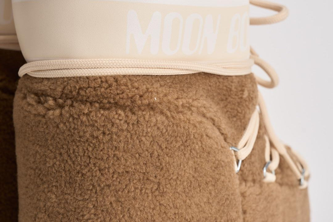 Stivale donna Icon Low in Teddy cammello 1409700 M047CAMEL MOON BOOT 