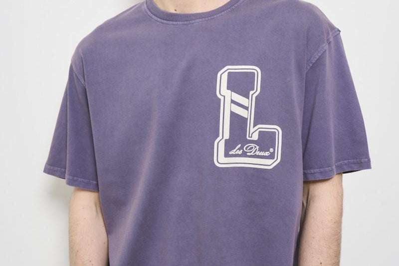 T-shirt uomo girocollo viola LDM101215 365365GREYSTONE LES DEUX 