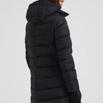 Piumino donna in nylon midi nero PI0660D 9389 HERNO 