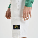 Bermuda uomo in tuta bianco 6200011 S0051V0001 STONE ISLAND 