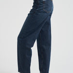 Jeans donna Bessie carrot fit in denim scuro DP784 DFE311800 DONDUP 