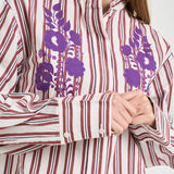 Camicia donna a righe multicolor MIRADI MULTI ANTIK BATIK 