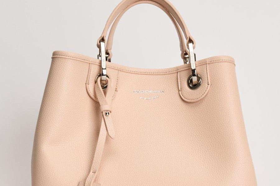 Borsa a mano donna in pelle rosa cipria EW000361 AF12036M1332 EMPORIO ARMANI 